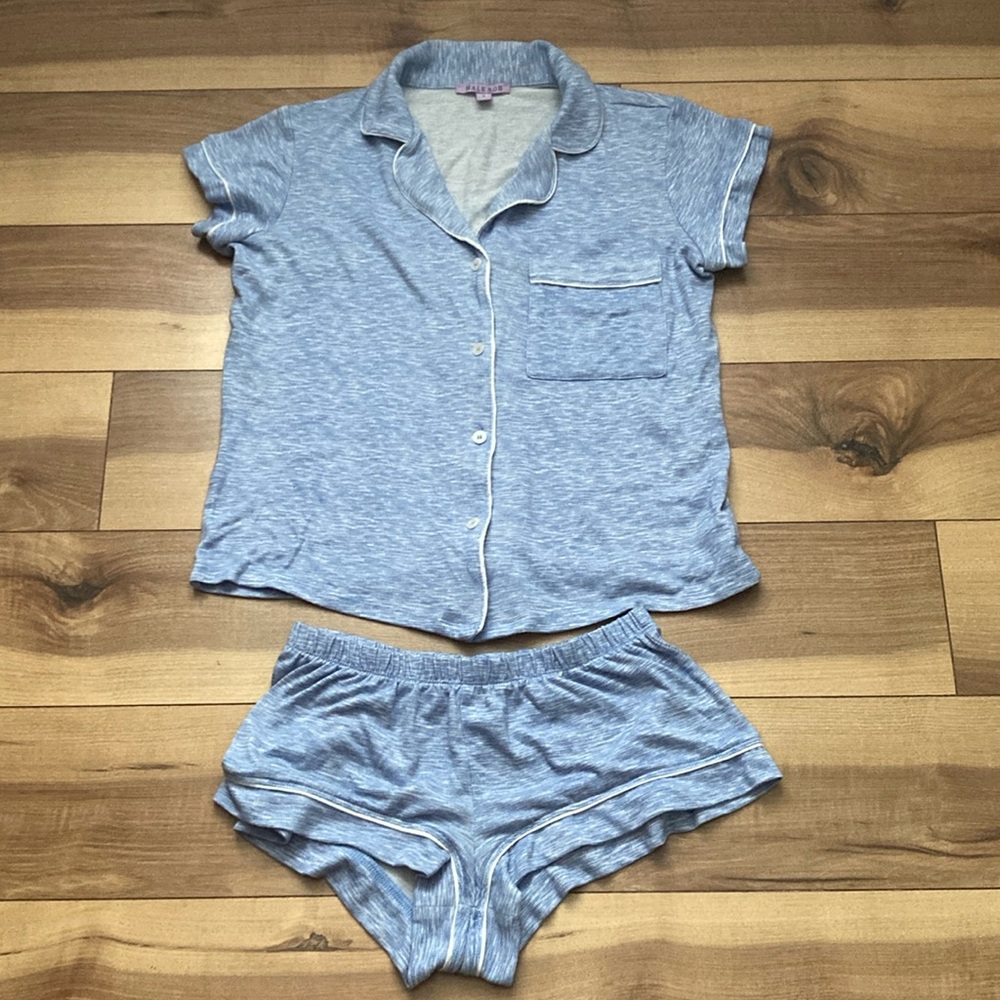 Hale Bob Blue And White Pajama Set
